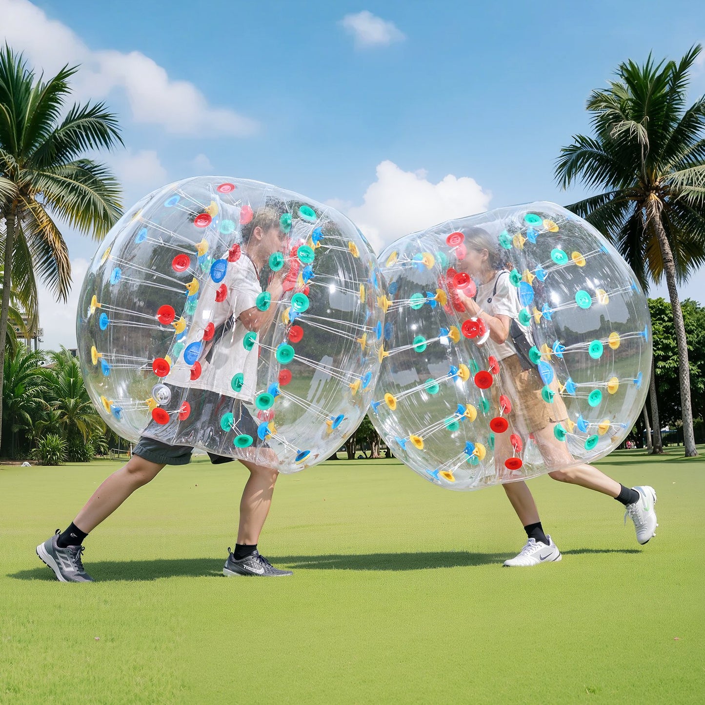 Inflatable Bumper Balls 1-Pack, 5FT/1.5M Body Sumo Zorb Ball, 0.8mm