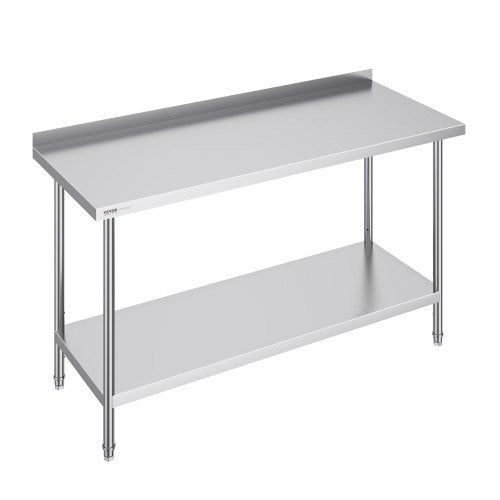 VEVOR 24 x 60 x 36 Inch Stainless Steel Work Table, Commercial Food