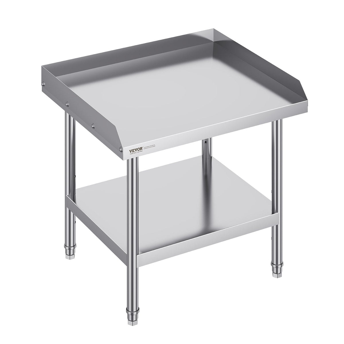 VEVOR Stainless Steel Work Table, 24 x 28 x 26 Inch Commercial Food