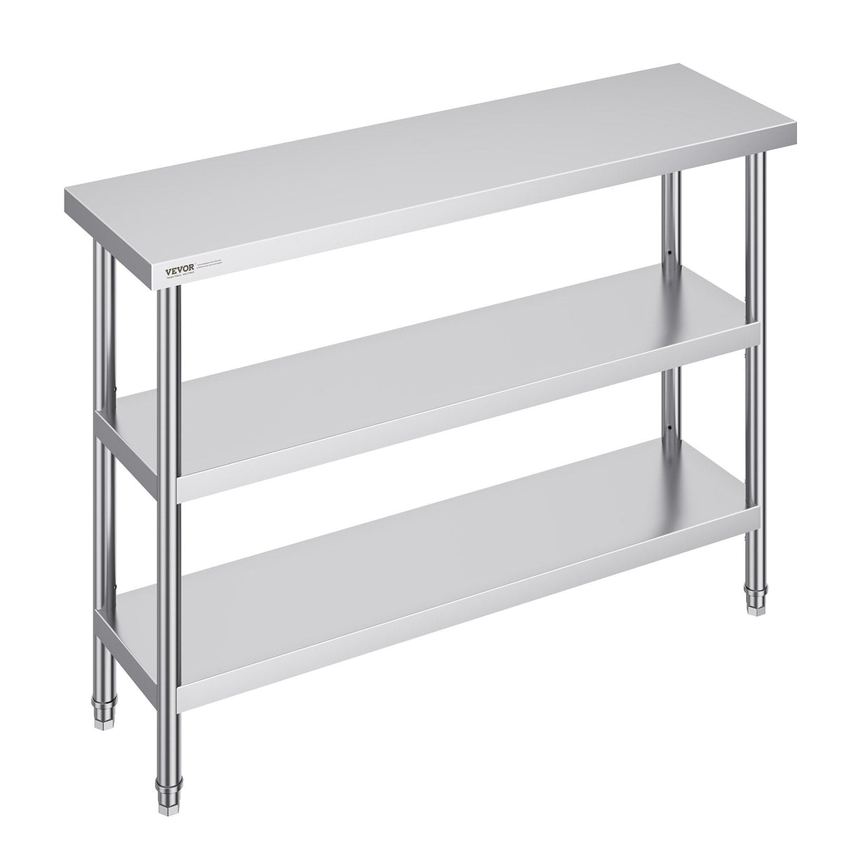 VEVOR Stainless Steel Food Prep Table Commercial Kitchen Work Table