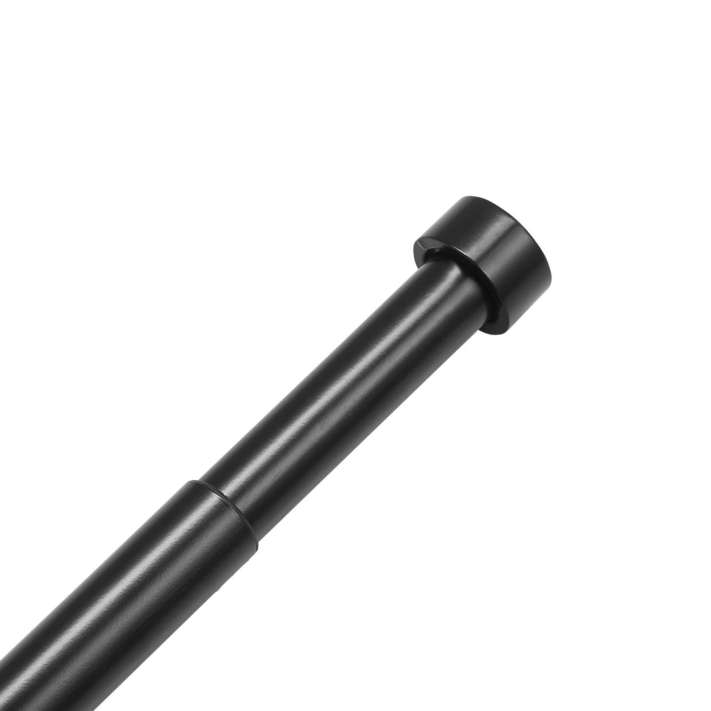 Double Rod Curtain Rods, 182.9-365.8 cm Adjustable Length, Black