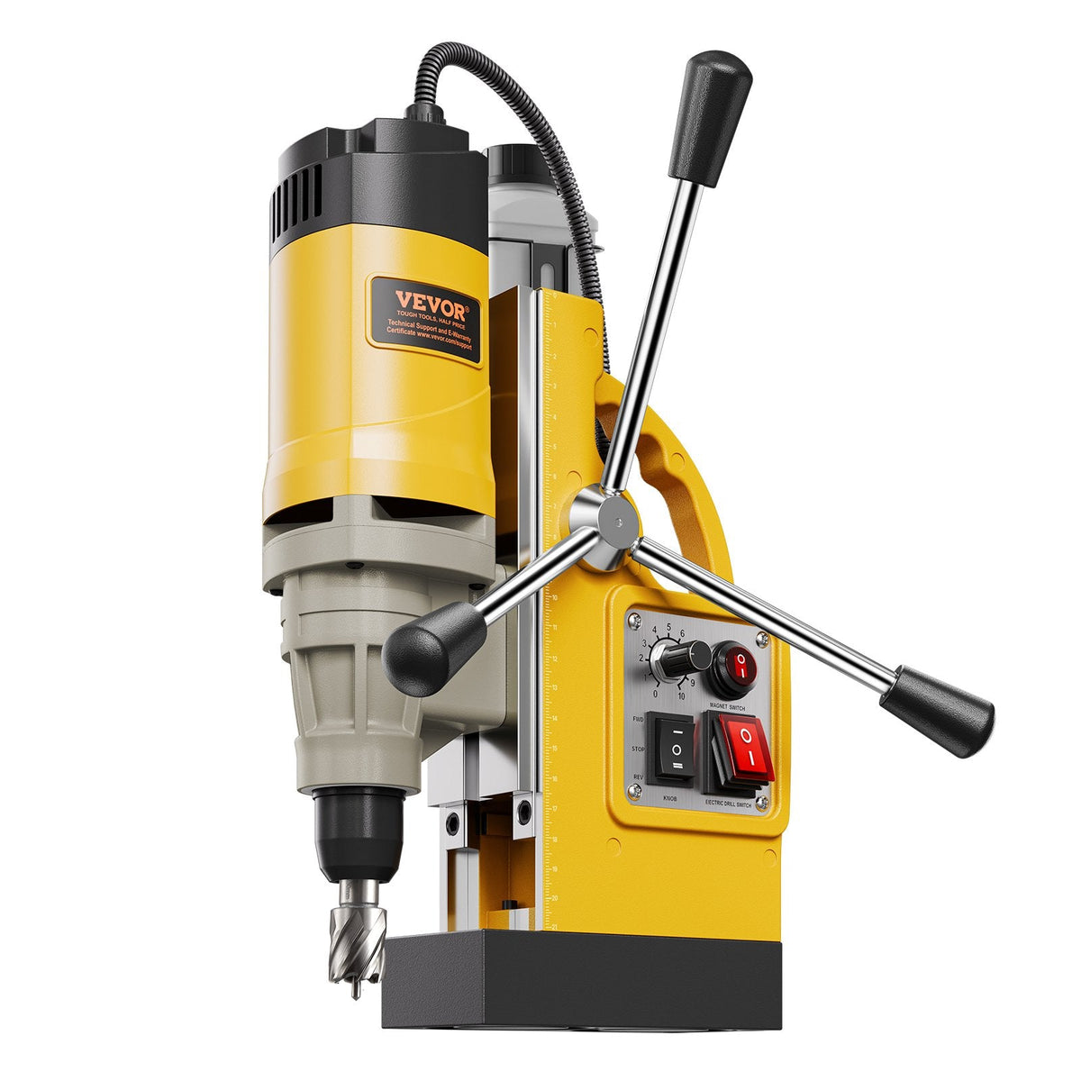 VEVOR Magnetic Drill, 1400W Motor 2 in Boring Diameter, 2878 lbf