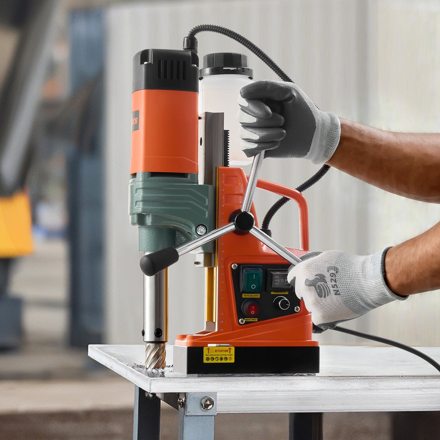 Magnetic Drill, 1450W Motor 50 mm Coring Diameter, 13000 N Magnetic