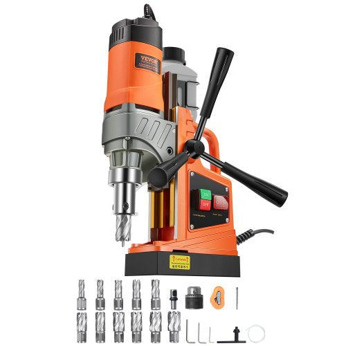 VEVOR Magnetic Drill, 1450W Motor 1.6 in Boring Diameter, 2810 lbf
