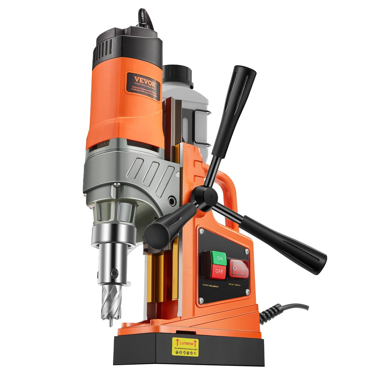 VEVOR Magnetic Drill, 1450W Motor 1.6 in Boring Diameter, 2810 lbf