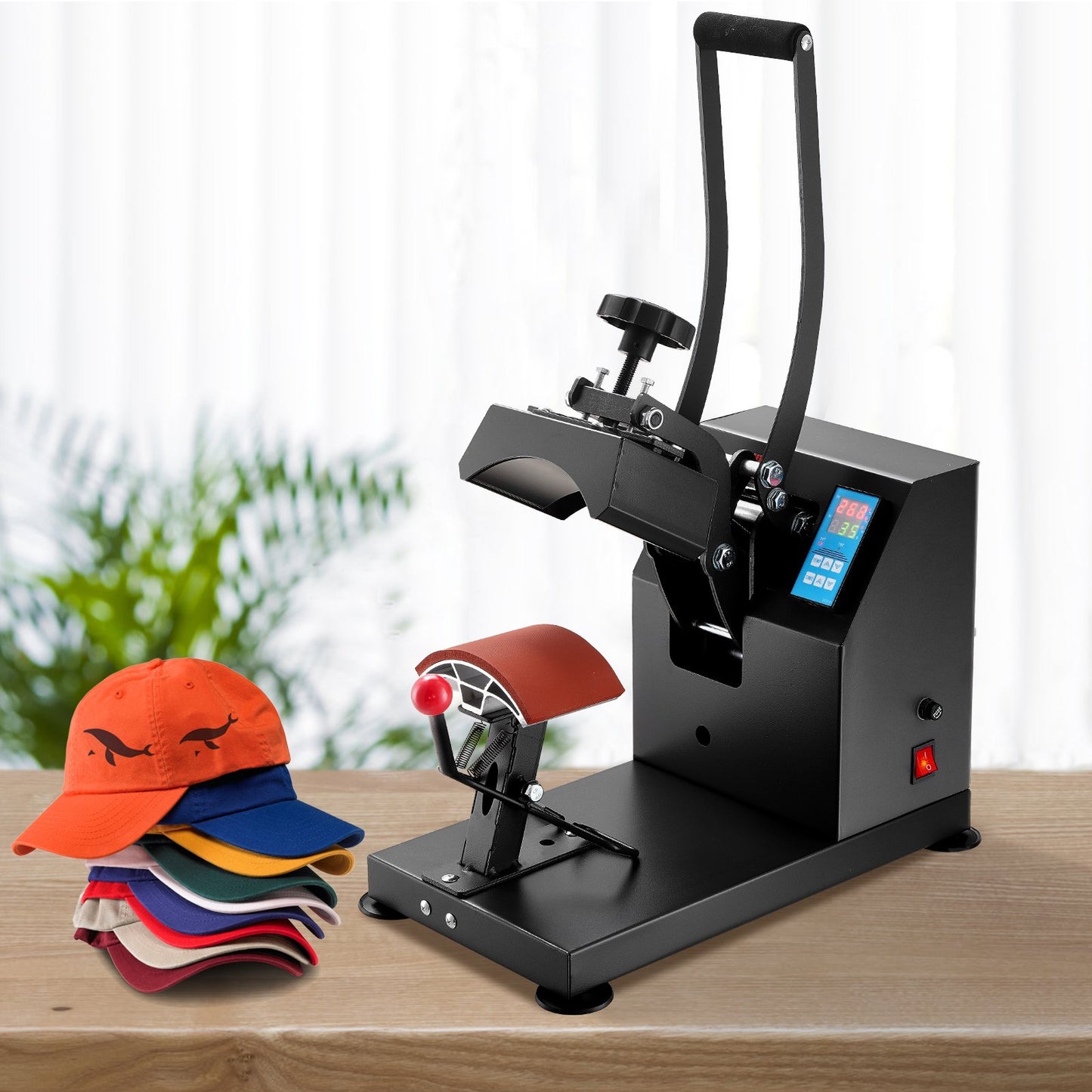 Hat Heat Press 5.5 x 3.5 inch Heat Press Machine 600W Professional Hat
