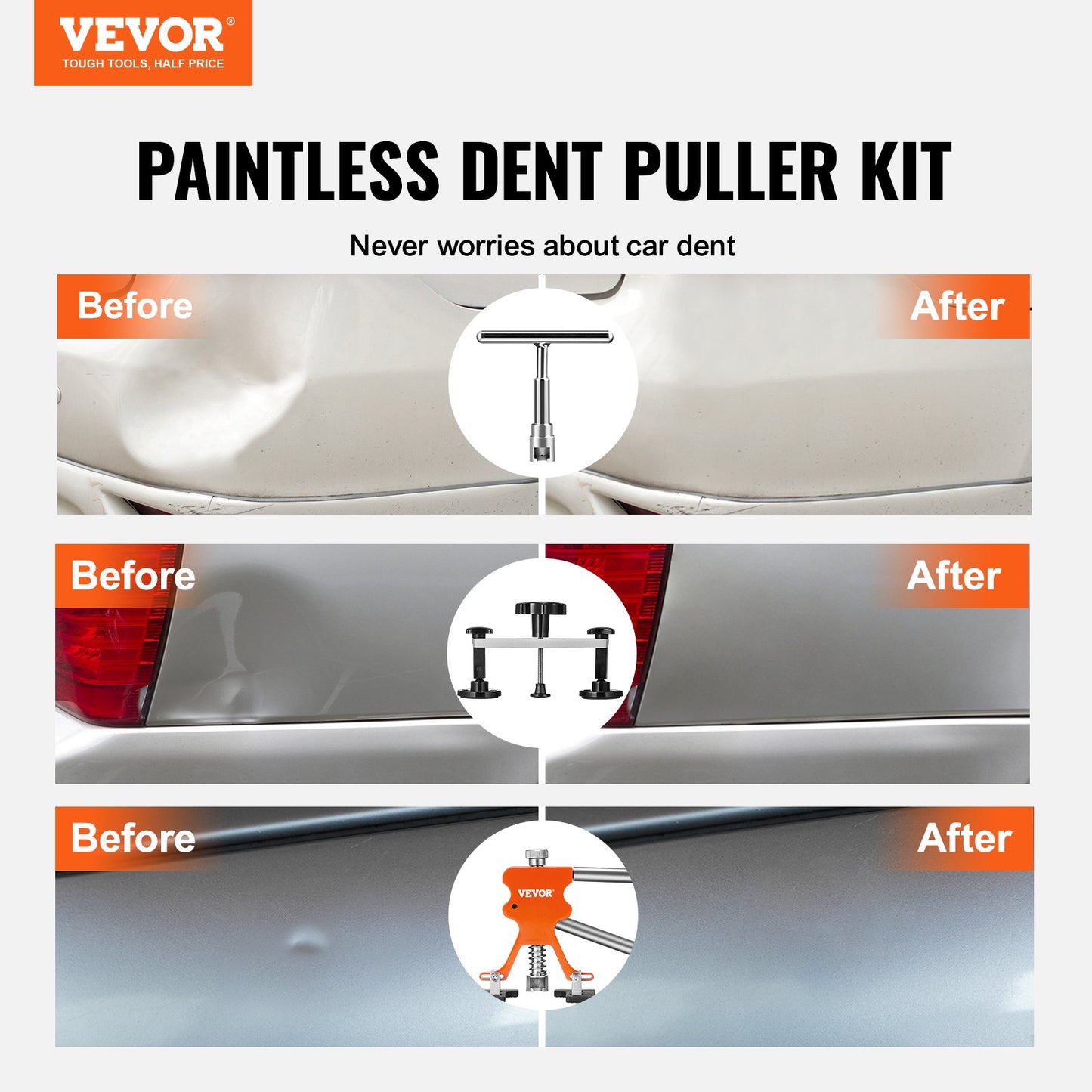Car Body Dent Puller Bridge Lifter Tool Paintless Hail Remover Repair