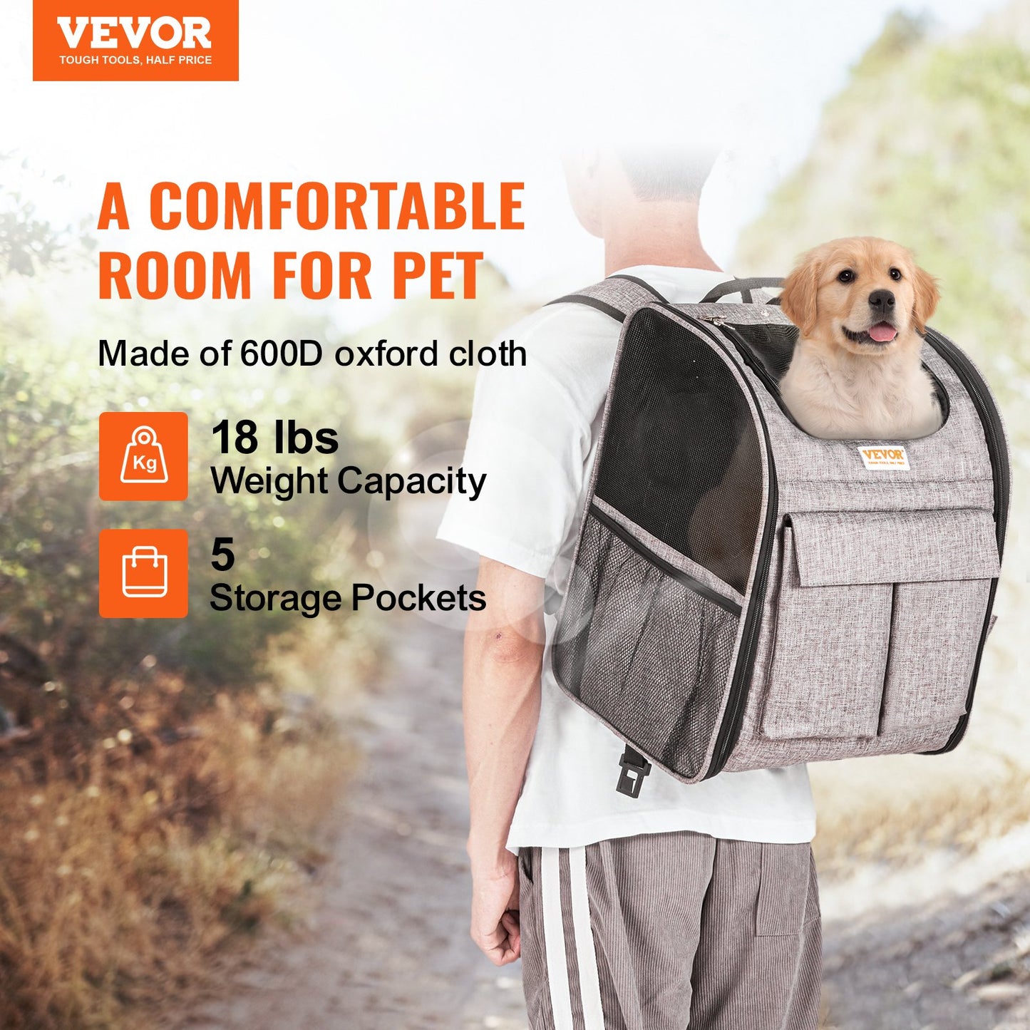 Cat Carrier with Wheels, Rolling Pet Carrier with Telescopic Handle