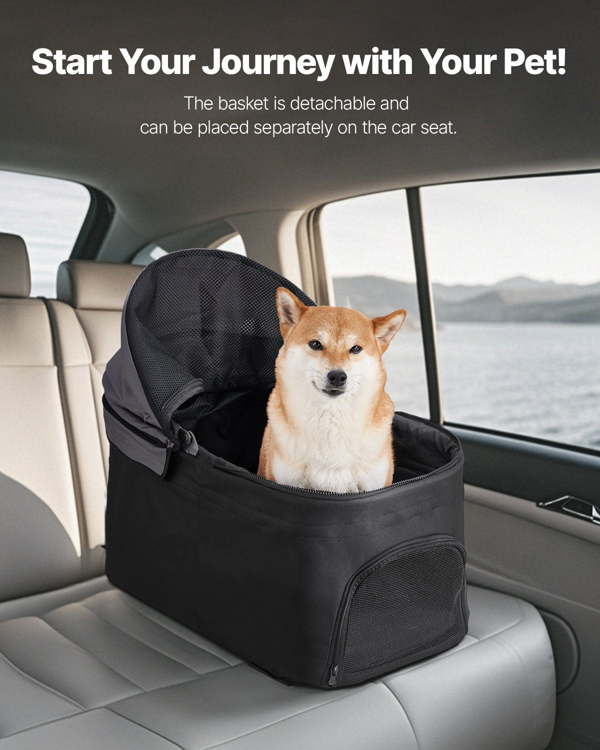 VEVOR Pet Stroller, 35 lbs Weight Capacity, Foldable Dog Stroller