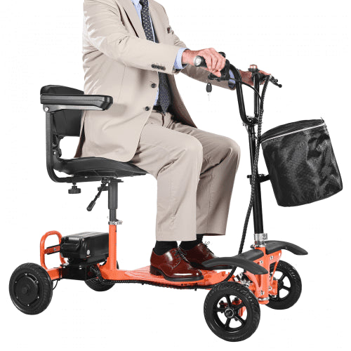 4-Wheel Folding Mobility Scooter for Adults & Seniors, 120kg Loading