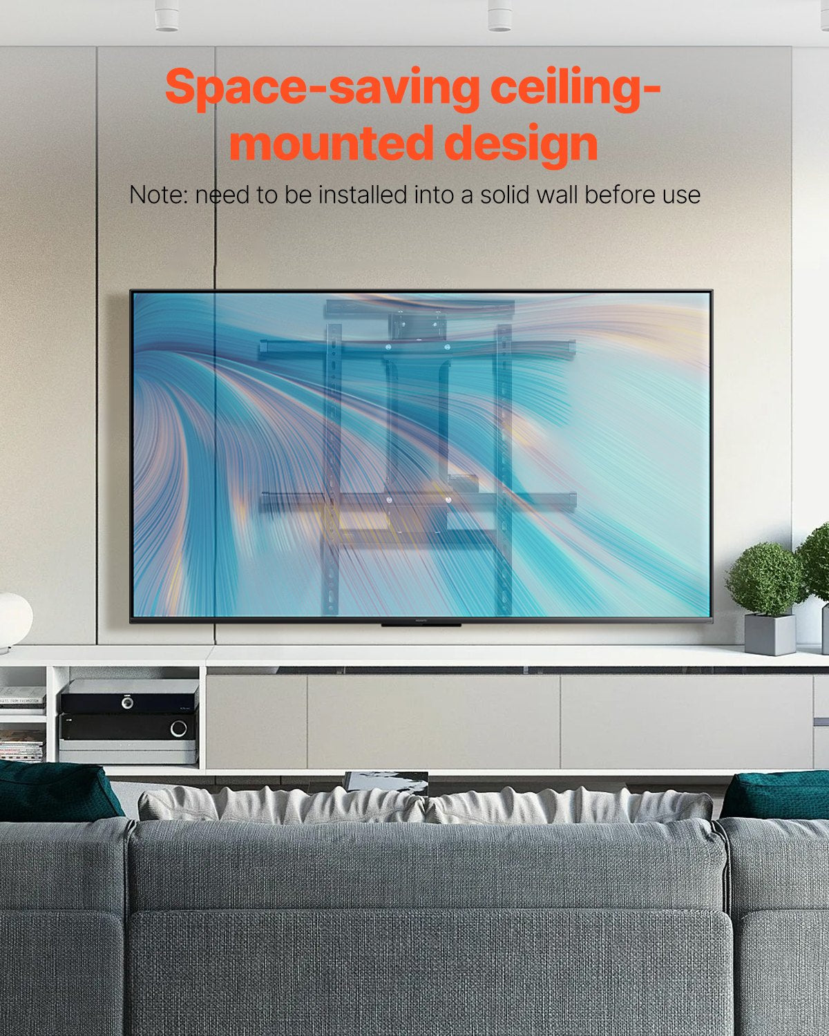 Motorized TV Wall Mount, TV Mount for 32 to 65 Inch TV, Electric