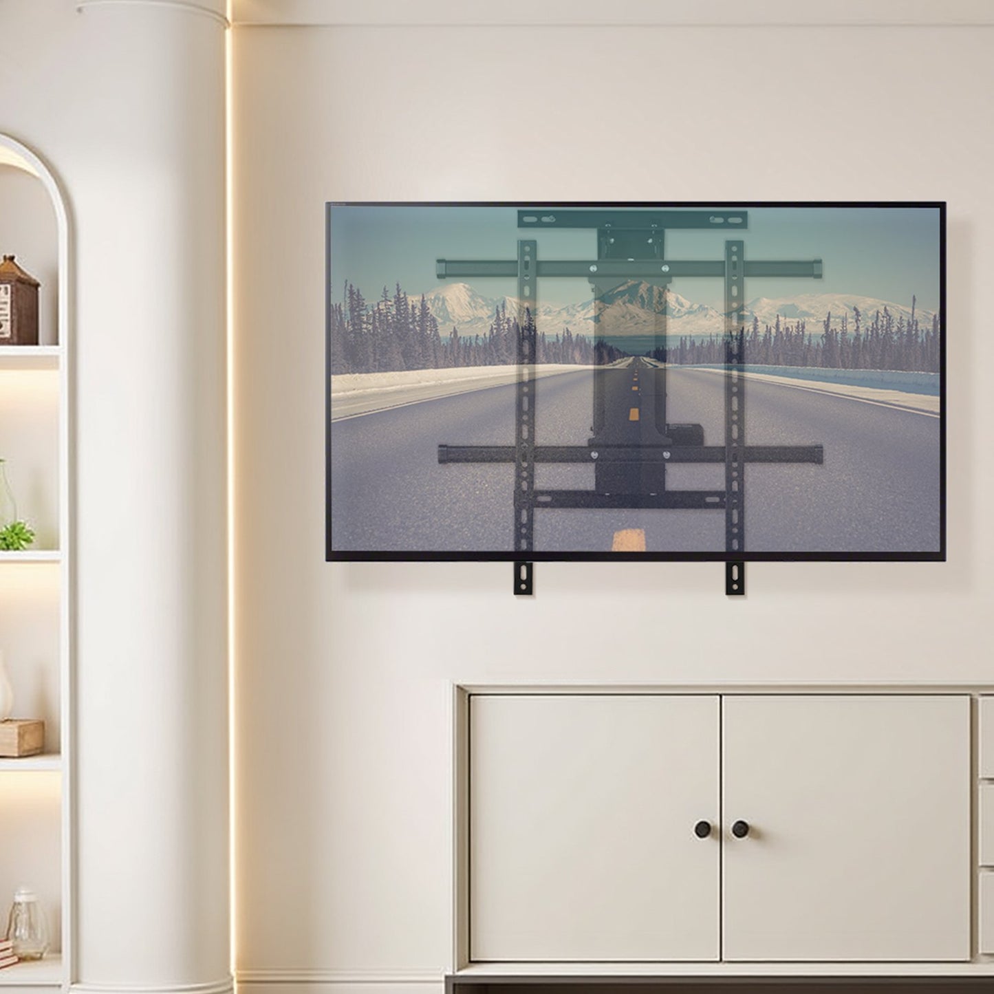 Motorized TV Wall Mount, TV Mount for 32 to 65 Inch TV, Electric