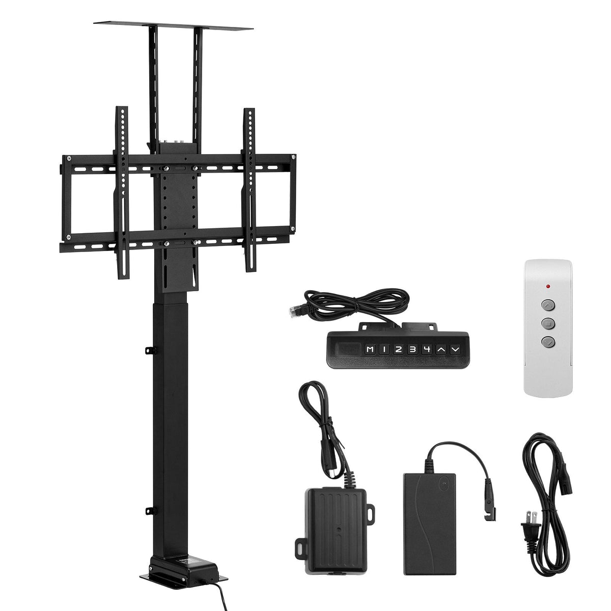 VEVOR Motorized TV Lift Stand, 32-70 Inch, 120 lbs Max Load, Floor