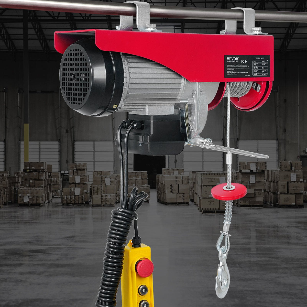 VEVOR Electric Hoist, 998 kg Lifting Capacity, 1600W 220V Electric