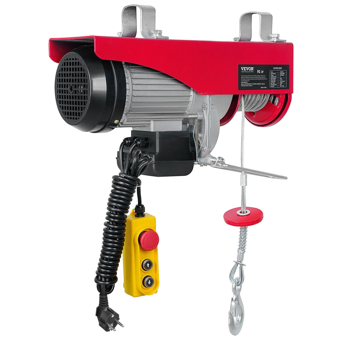 VEVOR Electric Hoist, 998 kg Lifting Capacity, 1600W 220V Electric