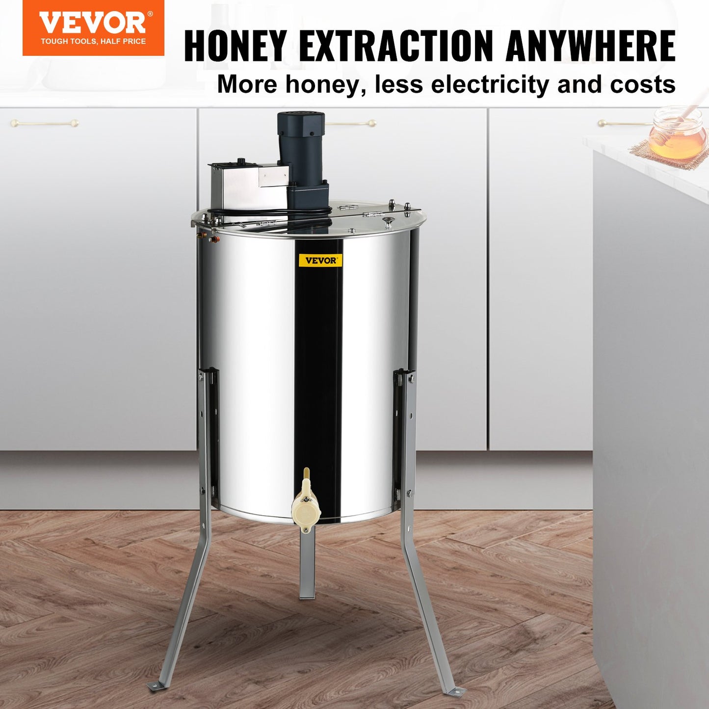 Electric Honey Extractor Beekeeping Equipment 4/8 Frames Stainless