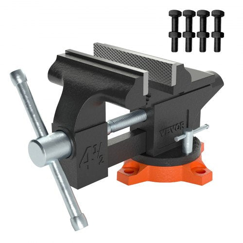 VEVOR Bench Vise, 114 mm(4.5-inch) Jaw Width 84 mm(3.3-inch) Jaw
