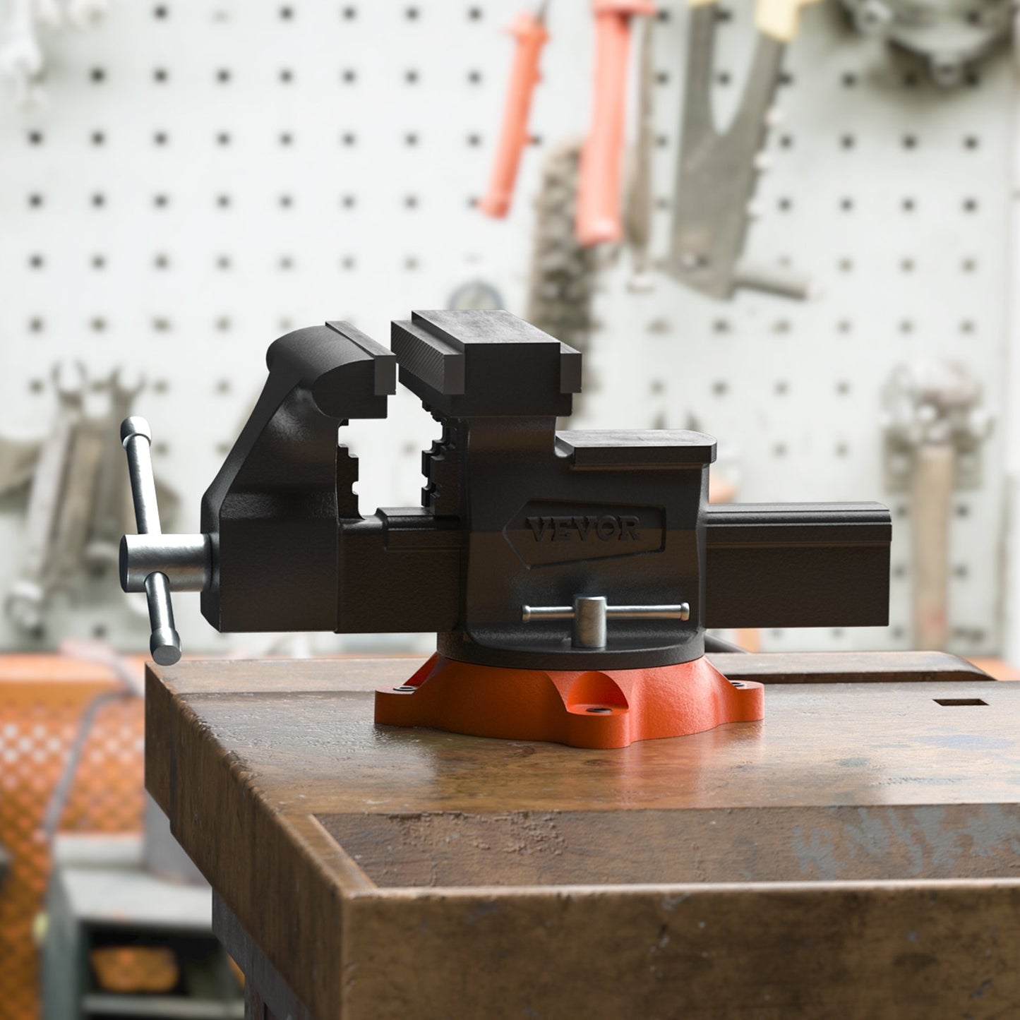 Bench Vise, 16.5 cm Jaw Width 16.5 cm Forward & 23.6 cm Reverse