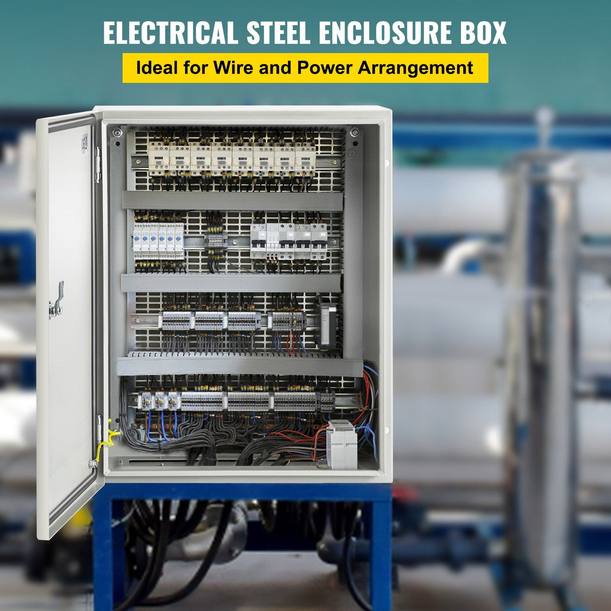 VEVOR NEMA Steel Enclosure, 50x40x20 cm NEMA 4X Steel Electrical Box,