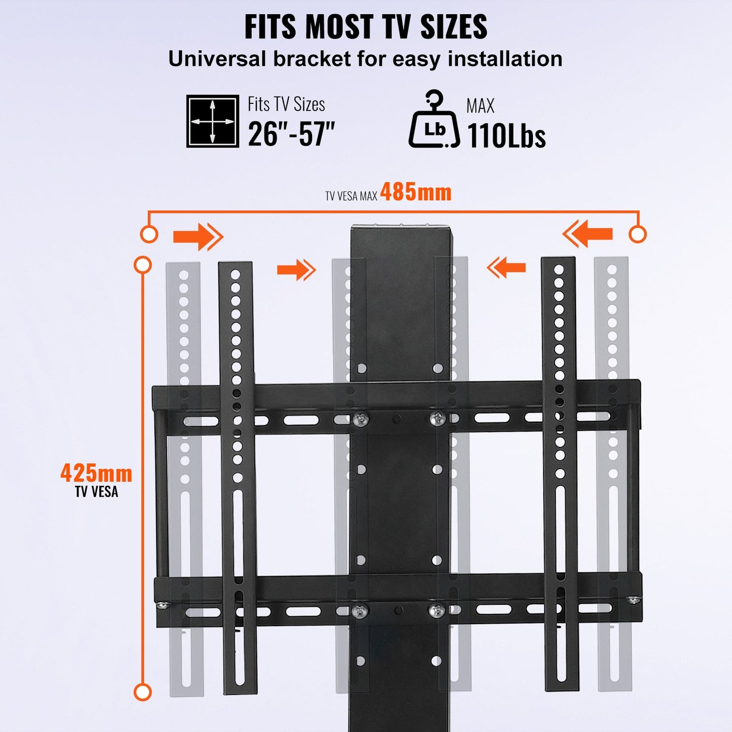 Motorized TV Lift Stroke Length 71.1 cm Motorized TV Mount Fit for