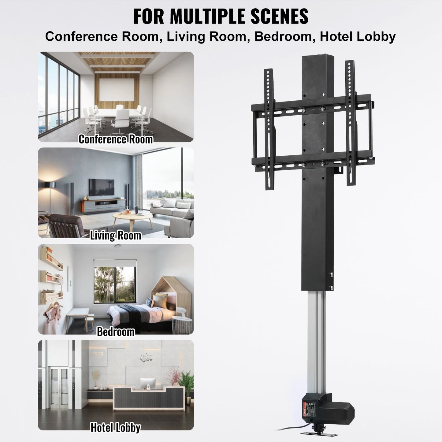 Motorized TV Lift Stroke Length 71.1 cm Motorized TV Mount Fit for