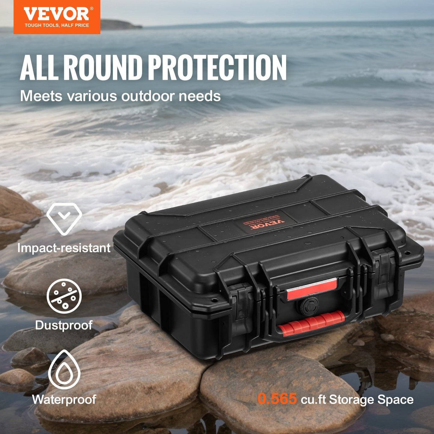 Weatherproof Hard Case, Heavy Duty Protective Dry Box Case with