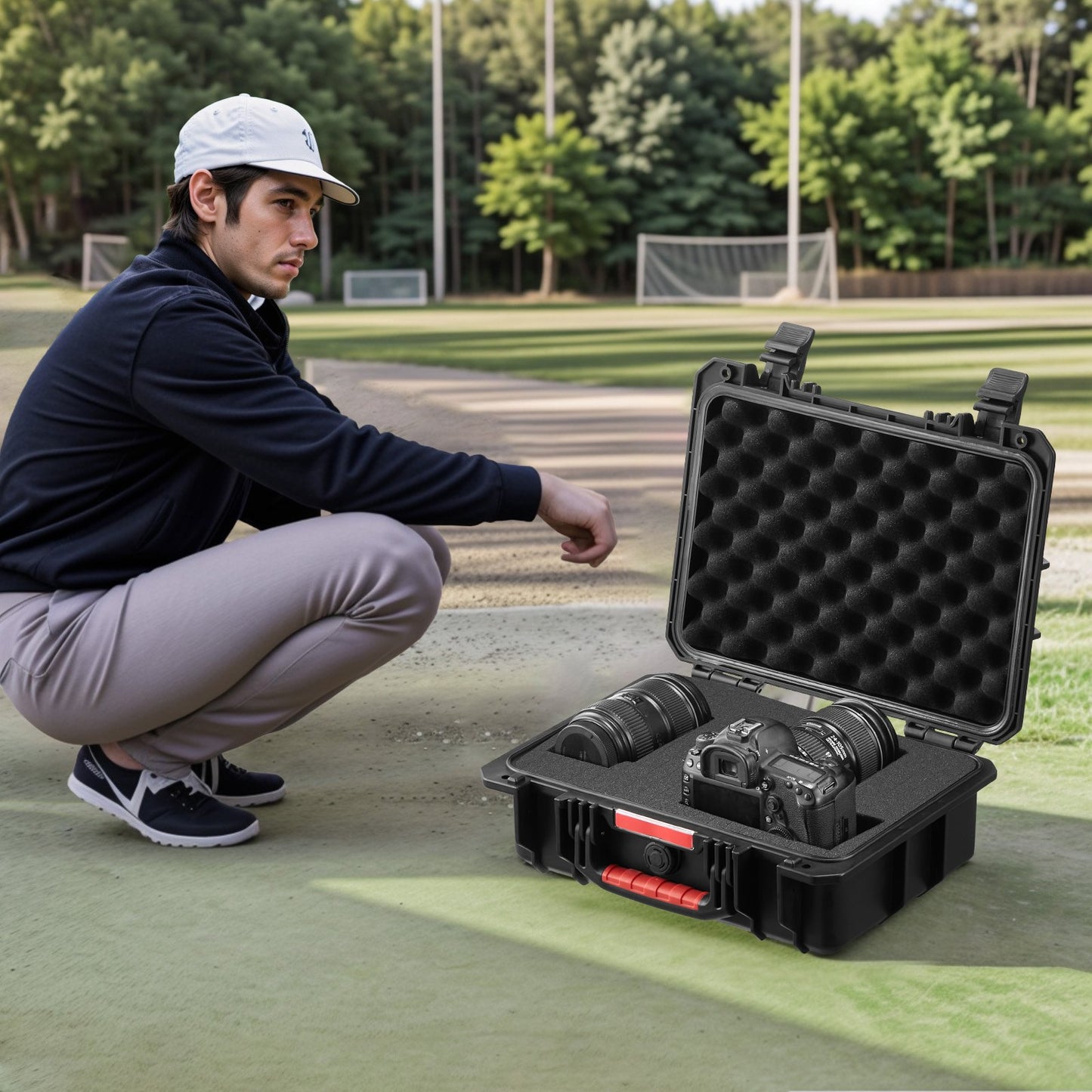 Weatherproof Hard Case, Heavy Duty Protective Dry Box Case with