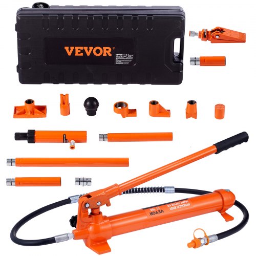 VEVOR 12 Ton Porta Power Kit, Hydraulic Ram with Pump with 4.6 ft/1.4