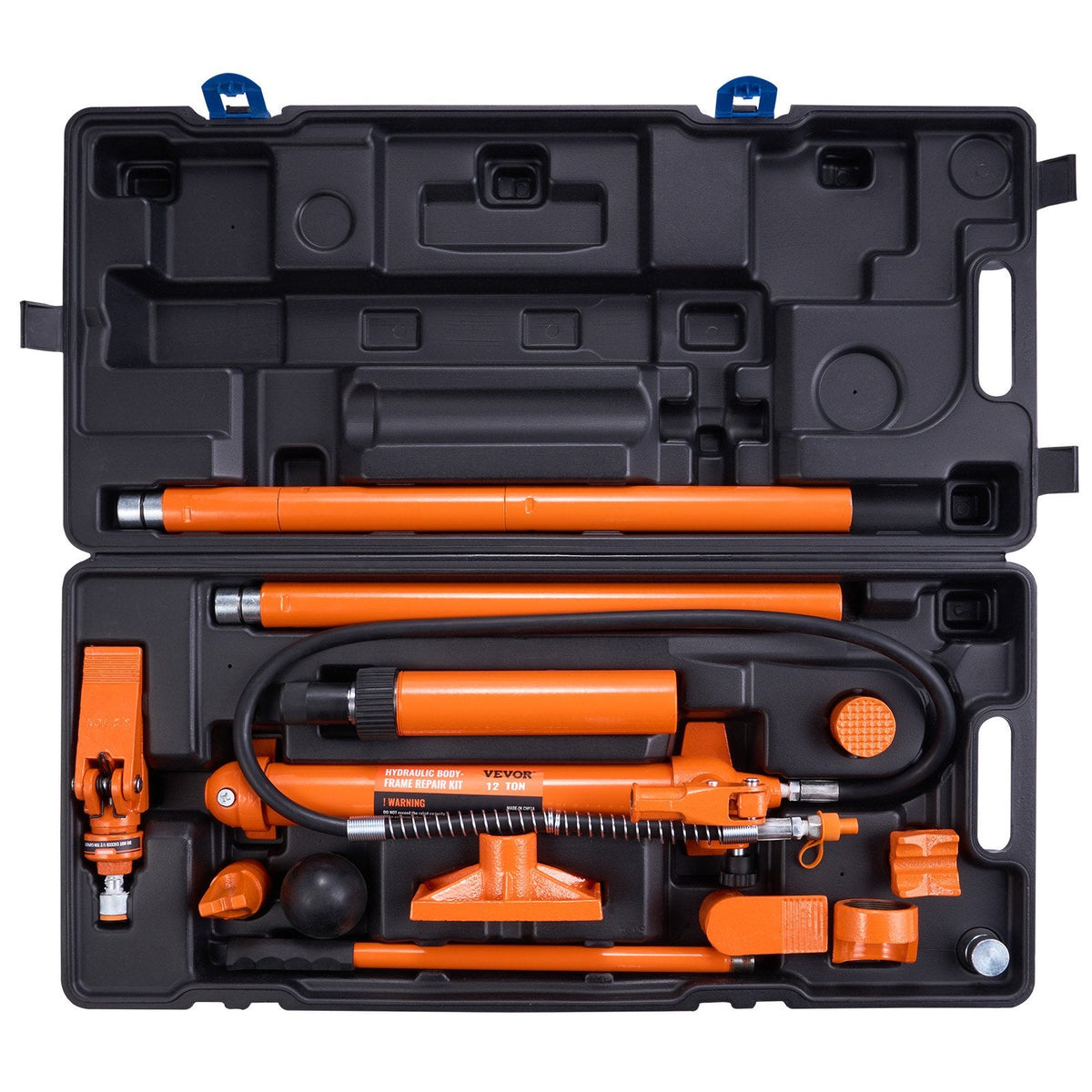 VEVOR 12 Ton Porta Power Kit, Hydraulic Ram with Pump with 4.6 ft/1.4