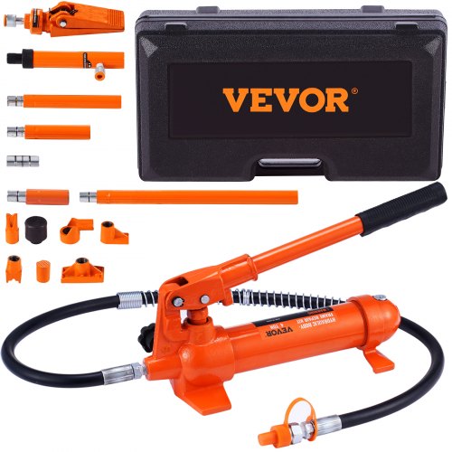 4 Ton Porta Power Kit, Portable Hydraulic Jack with 3.9 ft/1.2 m Oil