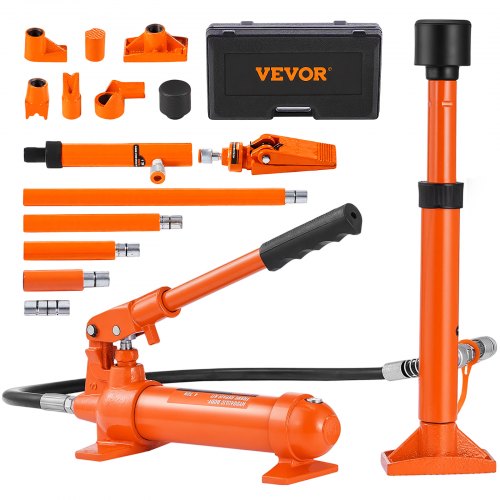 VEVOR 4 Ton Porta Power Kit, Portable Hydraulic Jack with 3.9 ft/1.2 m