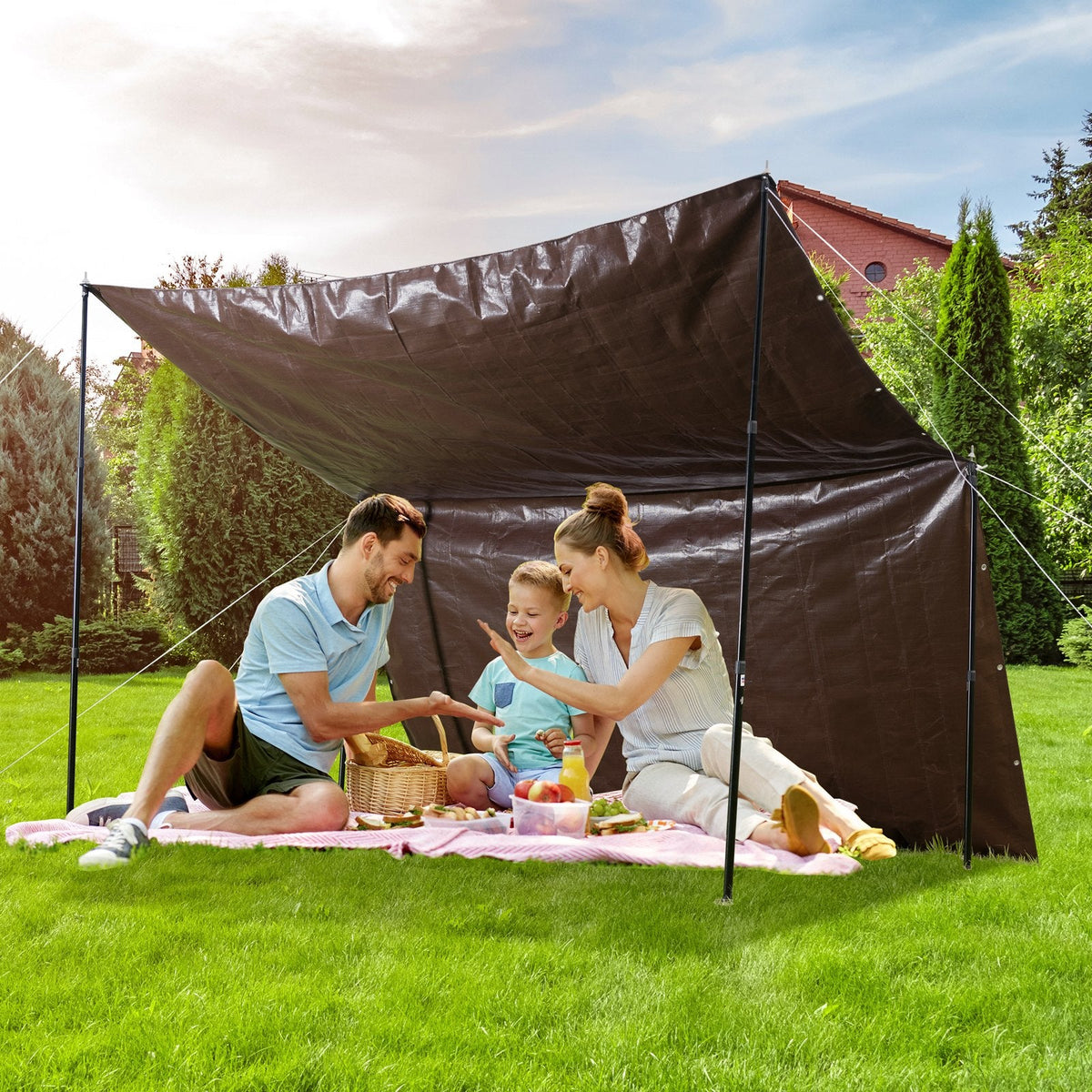VEVOR Tarp 609.6 x 1219.2 cm 0.41 mm Extra Thick, Waterproof Poly