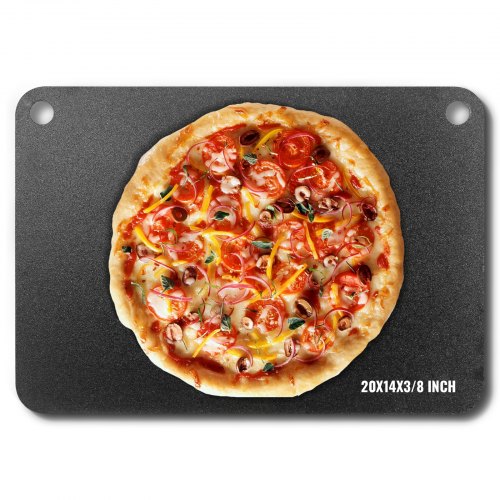 VEVOR Pizza Steel, 20" x 14" x 3/8" Pizza Steel Plate for Oven,
