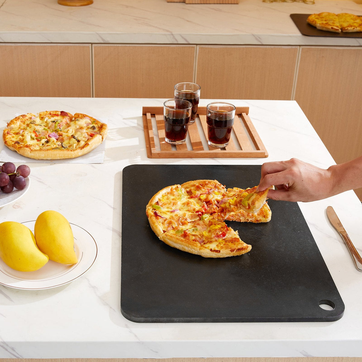 VEVOR Pizza Steel, 20" x 14" x 3/8" Pizza Steel Plate for Oven,