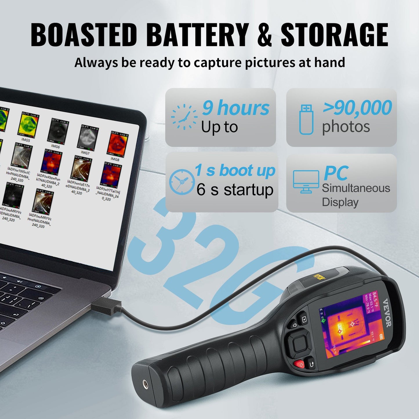 Infrared Thermal Imager Thermal Camera IR Resolution 240x180 7.1 cm