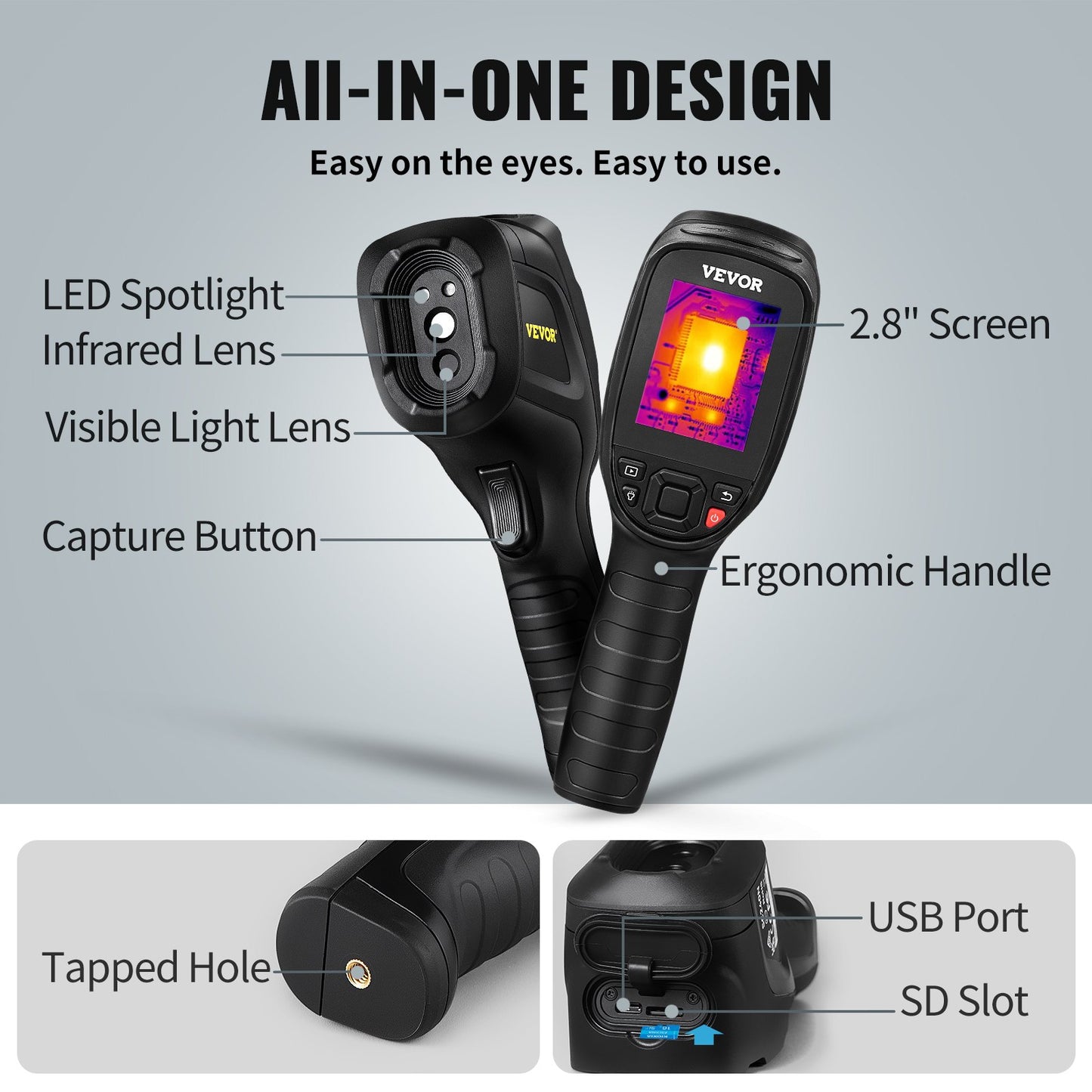 Infrared Thermal Imager Thermal Camera IR Resolution 240x180 7.1 cm