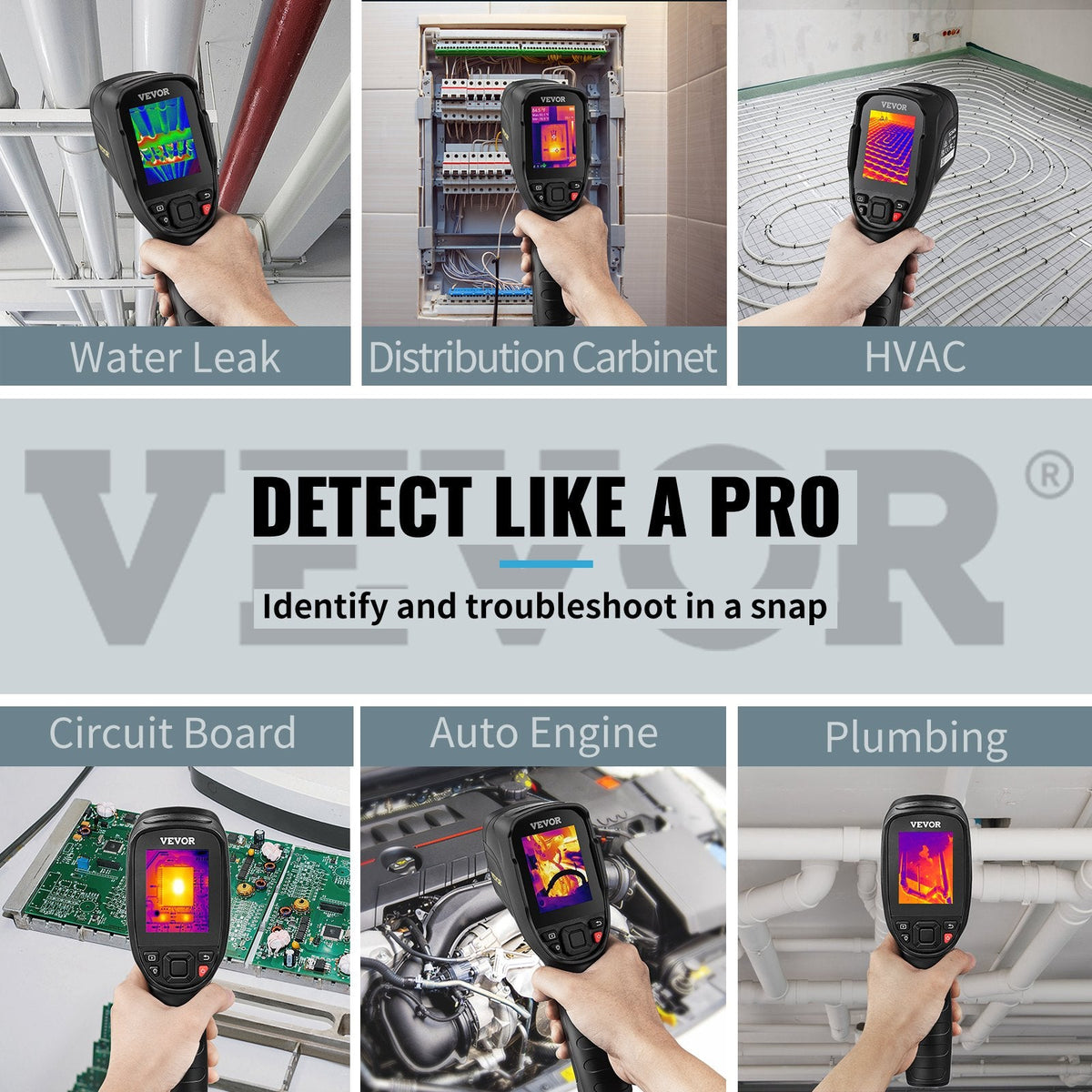 VEVOR Infrared Thermal Imager Thermal Camera IR Resolution 240x180 7.1