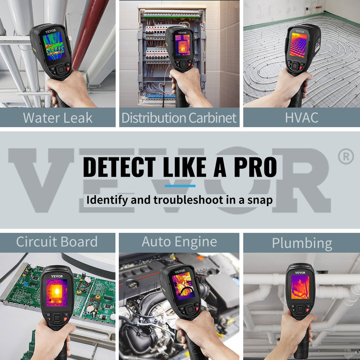 VEVOR Thermal Imaging Camera, 320 x 240 Pixels Super Resolution with