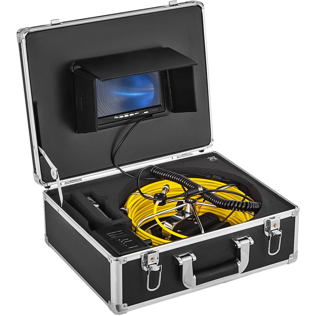 VEVOR 50M Sewer Inspection Camera 7 Inch Monitor LCD DVR Waterproof