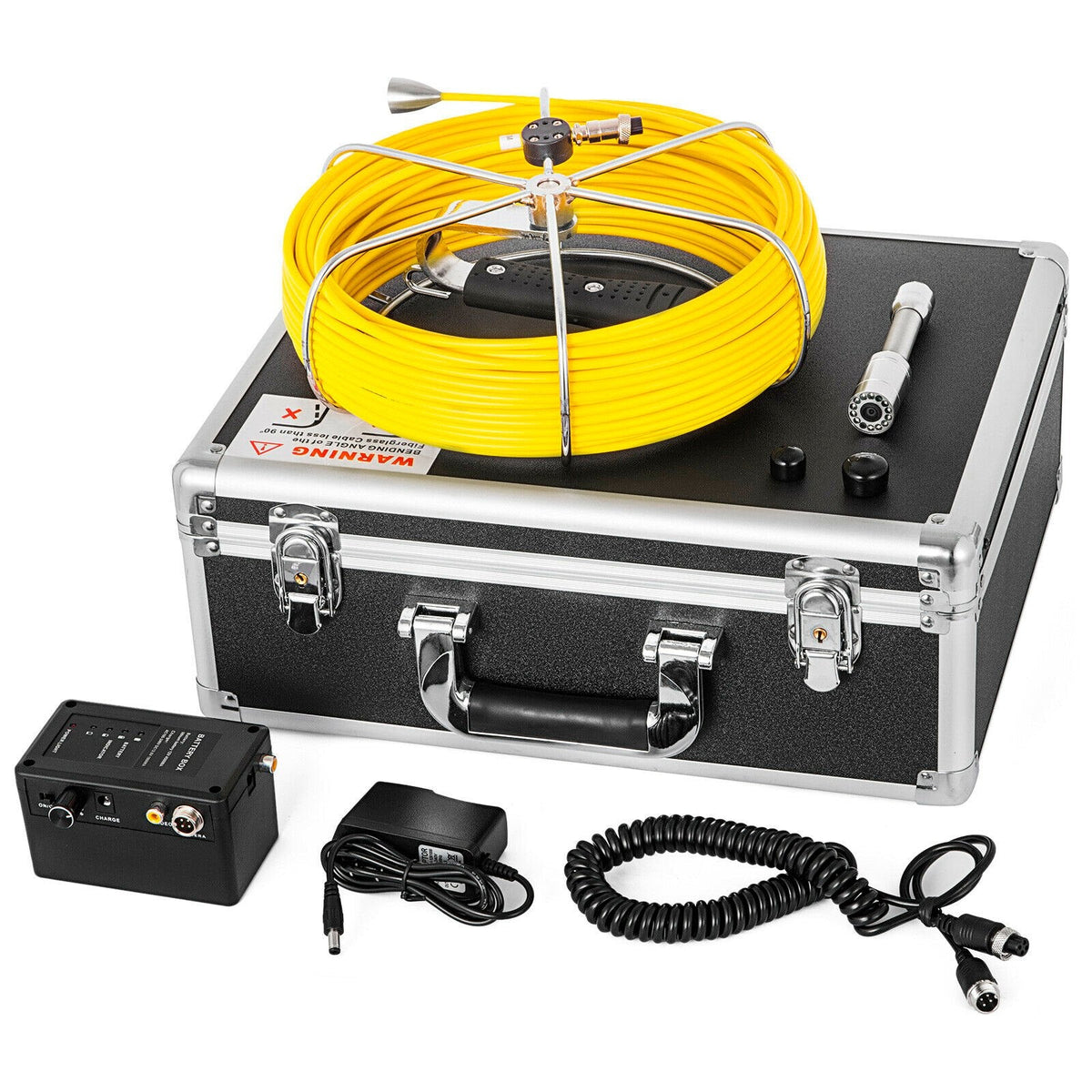 VEVOR 50M Sewer Inspection Camera 7 Inch Monitor LCD DVR Waterproof