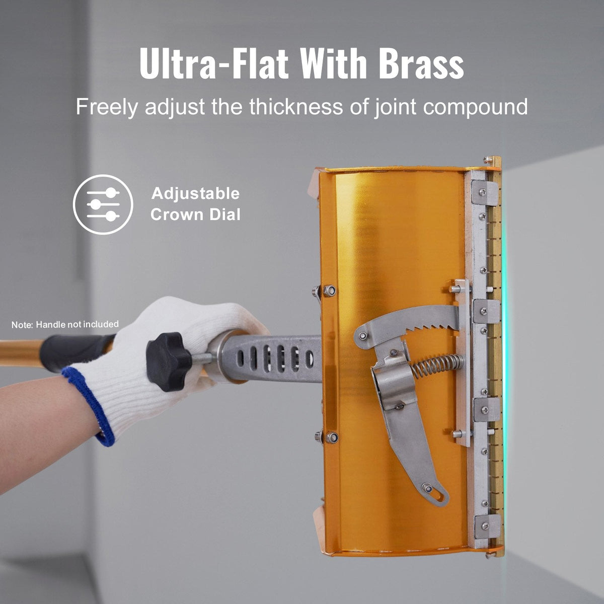 VEVOR Drywall Flat Box, 10-Inch Wide Quick Clean, Aluminum Finishing