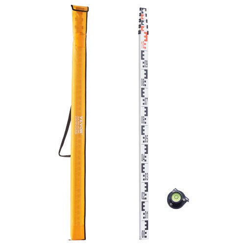Aluminum Grade Rod, 5M Metric Telescopic Measuring Rod, Double-Sided