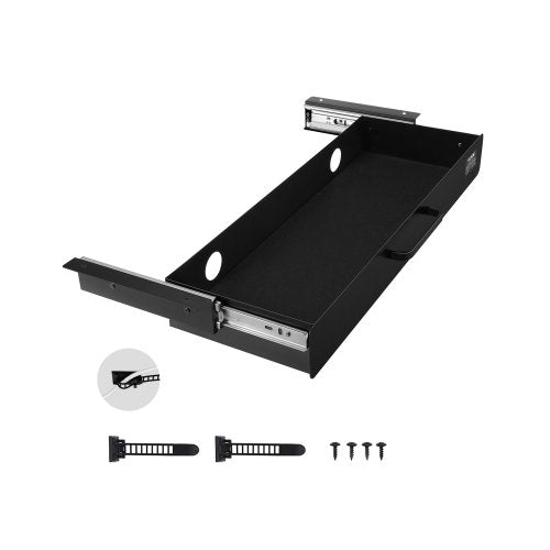 VEVOR 22" Wide Under Desk Drawer Slide Out, Under Desk Mounted