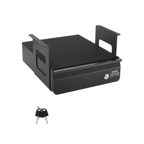 VEVOR 13" Wide Under Desk Drawer Slide Out, Under Desk Mounted Pull-ou