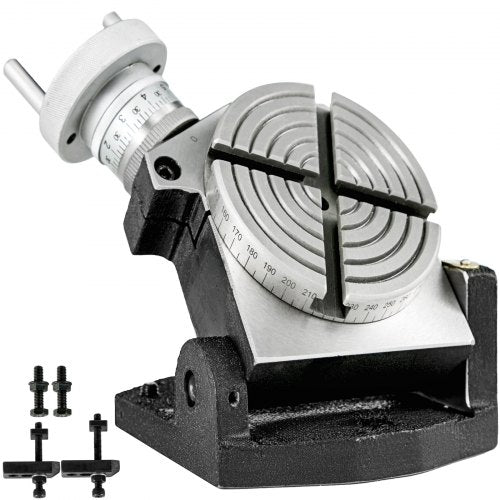 VEVOR Rotary Table 4 INCH/100 MM Horizontal Vertical Rotary Table