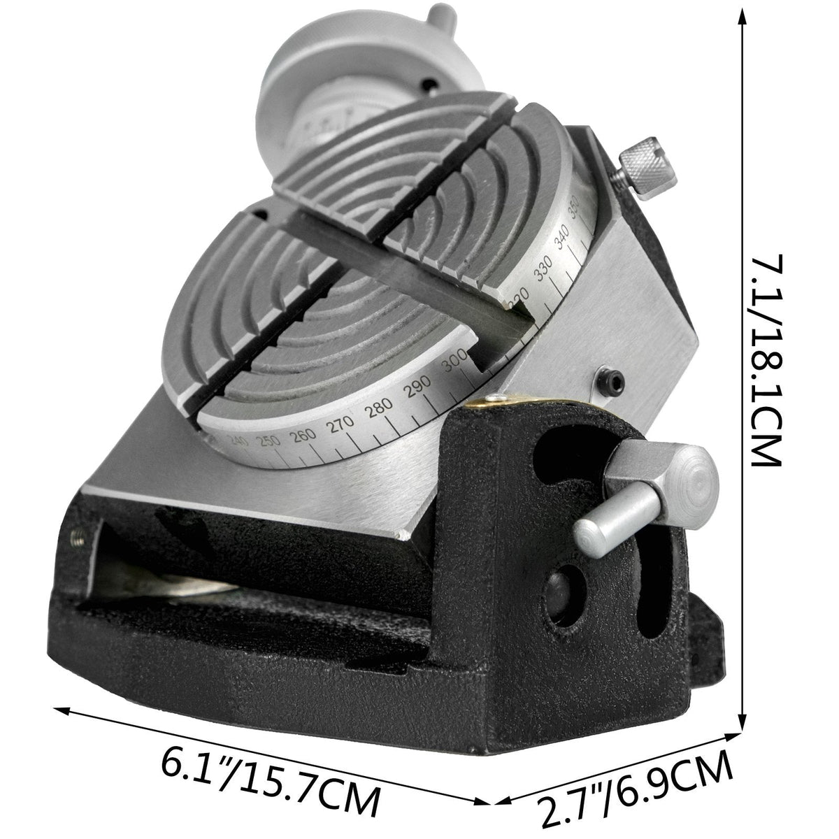 VEVOR Rotary Table 4 INCH/100 MM Horizontal Vertical Rotary Table