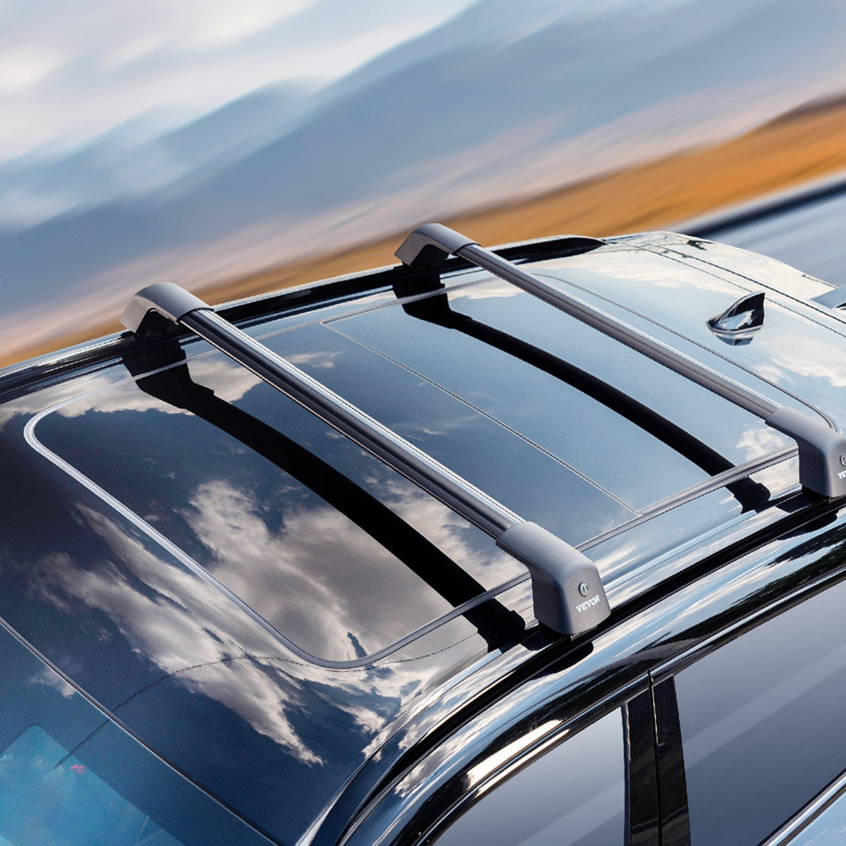 VEVOR Universal Roof Rack Crossbar Max 122.9 cm Fits Grooved Side