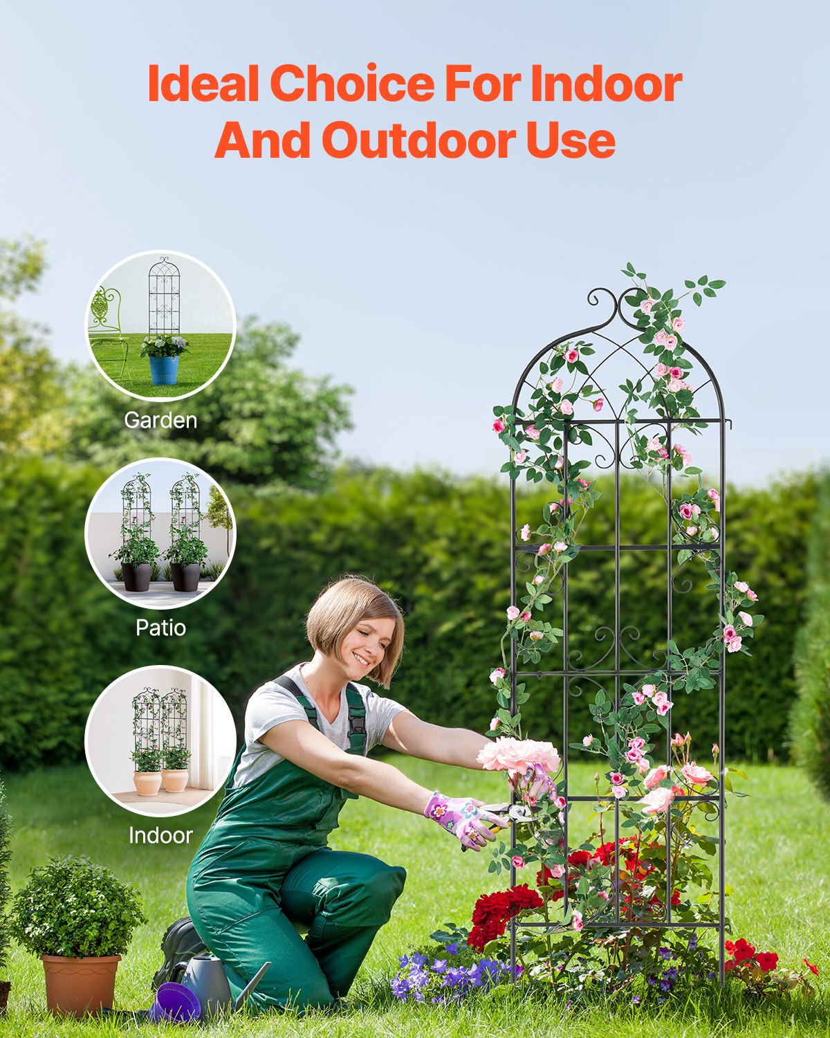VEVOR Garden Trellis for Climbing Plants, 71 x 20 in, 2 Packs