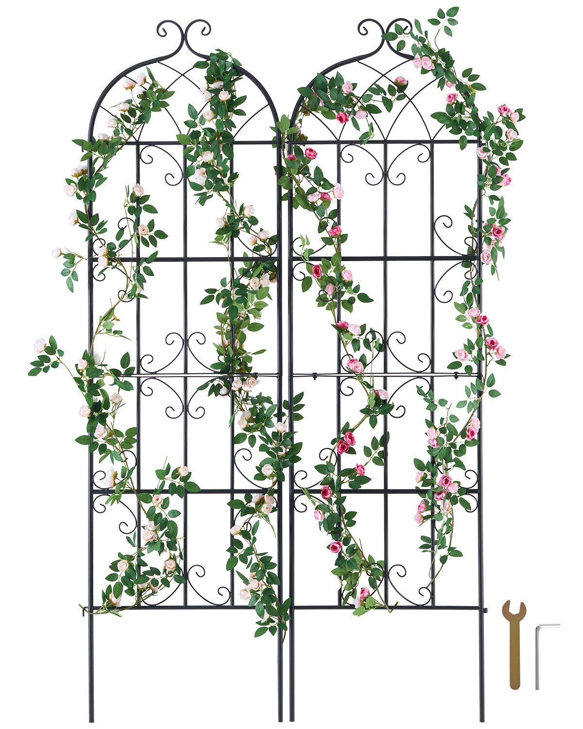 VEVOR Garden Trellis for Climbing Plants, 71 x 20 in, 2 Packs