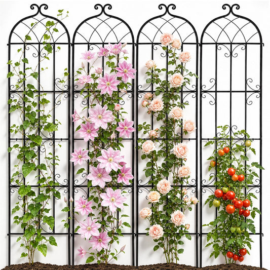 VEVOR Garden Trellis for Climbing Plants, 87 x 20 in, 4 Packs